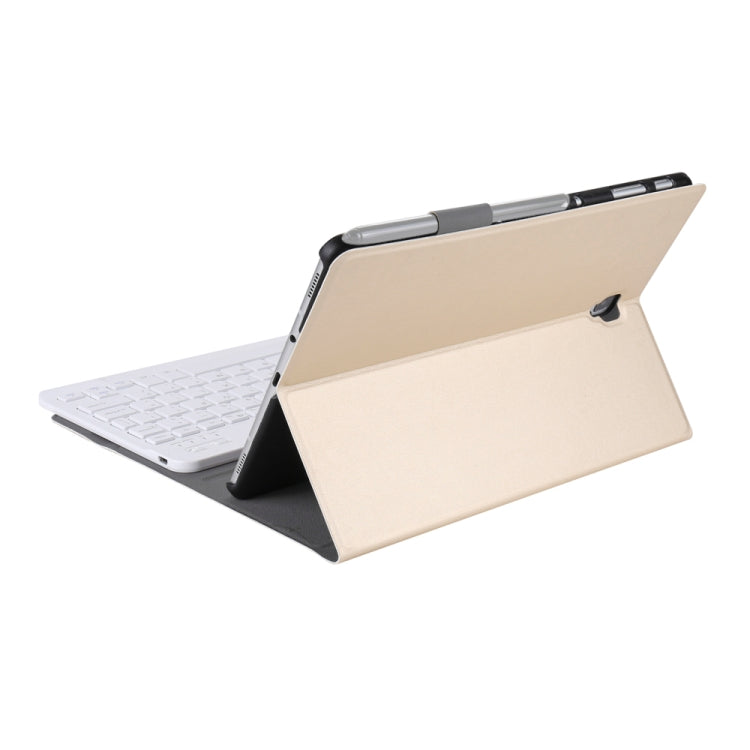 A590 Ultra-thin Detachable Magnetic Bluetooth Keyboard Leather Tablet Case for Galaxy Tab A 10.5 T590 / T595, with Holder(Gold) - Samsung Keyboard by PMC Jewellery | Online Shopping South Africa | PMC Jewellery | Buy Now Pay Later Mobicred