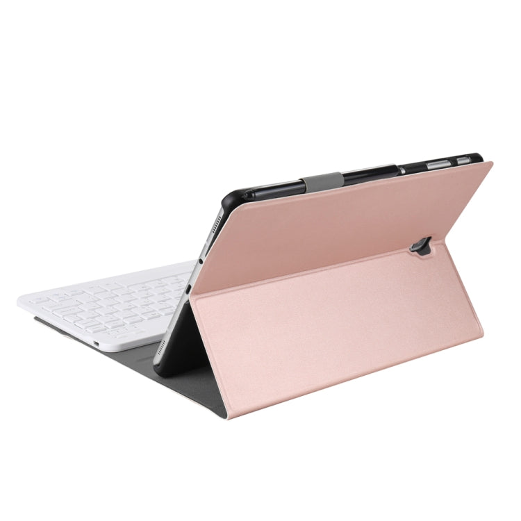 A830 Ultra-thin Detachable Bluetooth Keyboard Leather Tablet Case for Galaxy Tab S4 10.5 T830 / T835, with Holder(Rose Gold) - Samsung Keyboard by PMC Jewellery | Online Shopping South Africa | PMC Jewellery