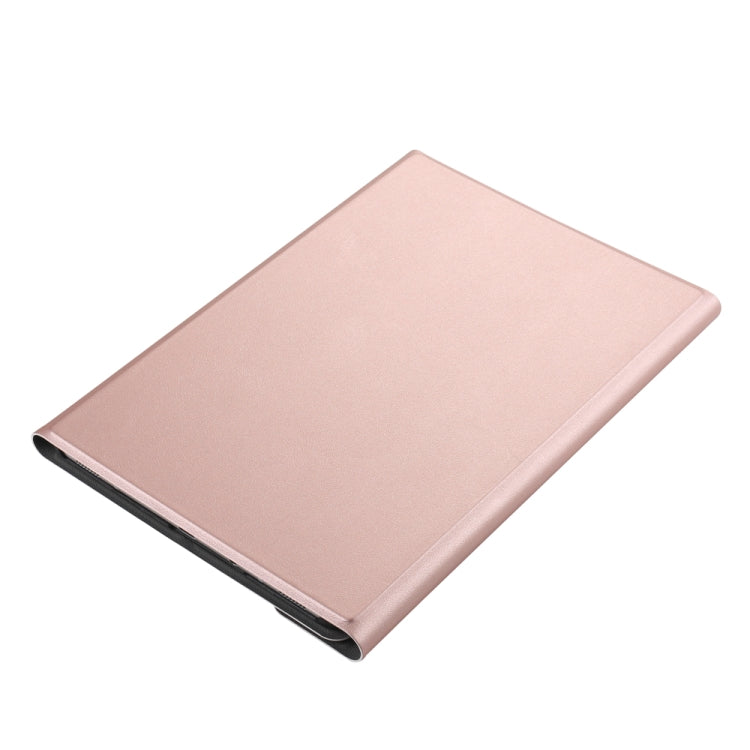 A830 Ultra-thin Detachable Bluetooth Keyboard Leather Tablet Case for Galaxy Tab S4 10.5 T830 / T835, with Holder(Rose Gold) - Samsung Keyboard by PMC Jewellery | Online Shopping South Africa | PMC Jewellery