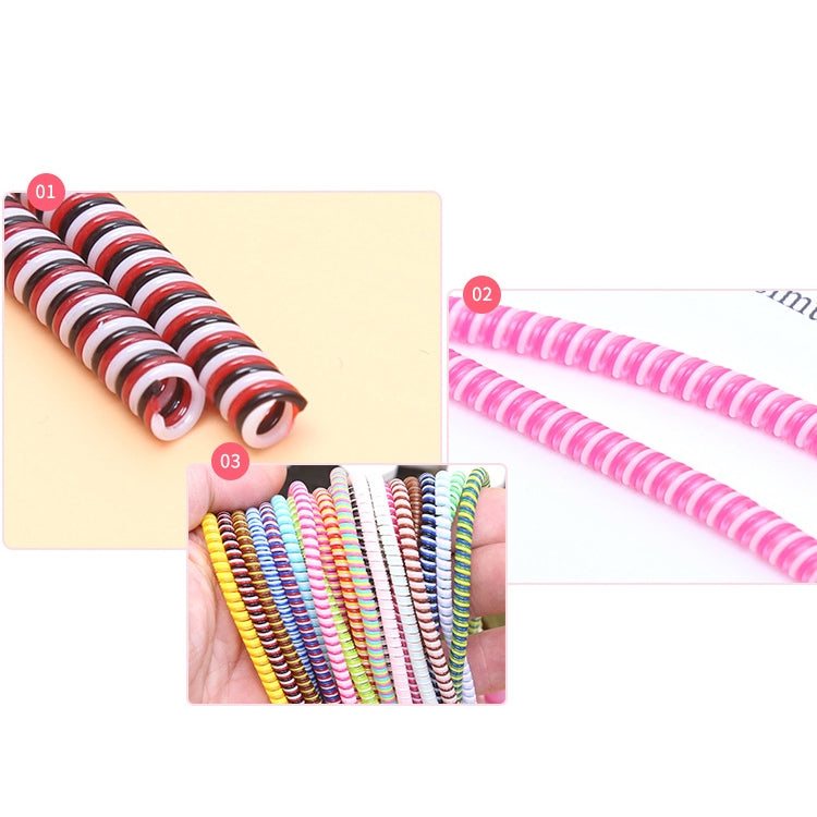 Universal Three-color Data Cable Protection Rope Spring Cable Winder, Length: 1.4m, Random Color Delivery - Cable Organizer by PMC Jewellery | Online Shopping South Africa | PMC Jewellery | Buy Now Pay Later Mobicred