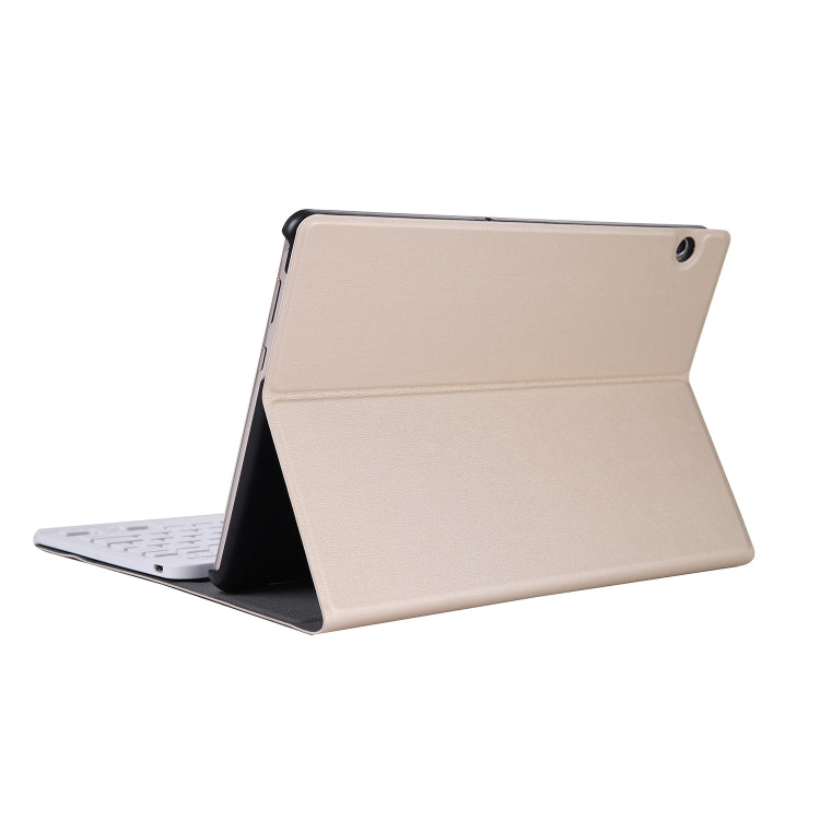 ABS Ultra-thin Split Bluetooth Keyboard Tablet Case for Huawei M5 / C5 10.1 inch, with Bracket Function(Gold) - Huawei Keyboard by PMC TechLife | Online Shopping South Africa | PMC TechLife