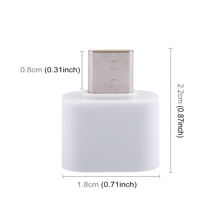 ABS Shell USB 2.0 to USB-C / Type-C Mini OTG Adapter Connector - OTG Adapter by PMC TechLife | Online Shopping South Africa | PMC TechLife | Buy Now Pay Later Mobicred