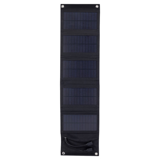 10W Monocrystalline Silicon Foldable Solar Panel Outdoor Charger with 5V Dual USB Ports (Black) - Charger by PMC Jewellery | Online Shopping South Africa | PMC Jewellery | Buy Now Pay Later Mobicred