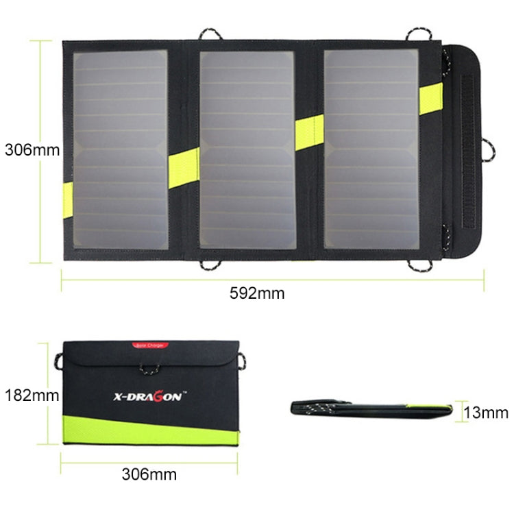 ALLPOWERS 20W 5V Solar Phone Charger Dual USB Output Portable Solar Panel - Charger by PMC Jewellery | Online Shopping South Africa | PMC Jewellery | Buy Now Pay Later Mobicred