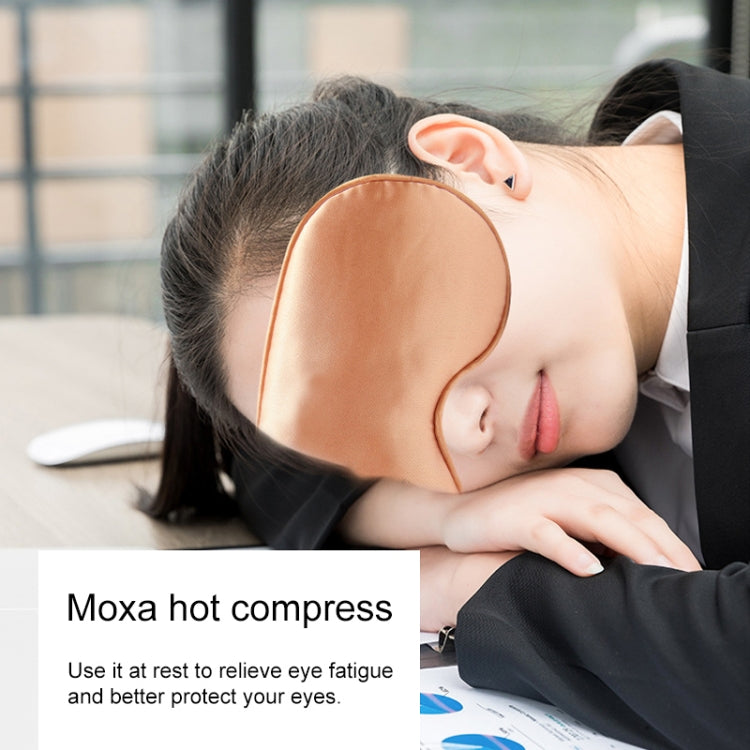 USB Charging Heating Silk Moxa Sleep Eye Mask (Rose Gold) - Eye Masks by PMC Jewellery | Online Shopping South Africa | PMC Jewellery | Buy Now Pay Later Mobicred