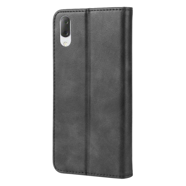 Magnetic Snap Retro Crazy Horse Texture Horizontal Flip Leather Case for Sony Xperia L3, with Holder & Card Slots & Photo Frame (Black) - Sony Cases by PMC Jewellery | Online Shopping South Africa | PMC Jewellery | Buy Now Pay Later Mobicred