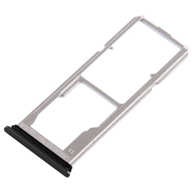 For Vivo Y75 2 x SIM Card Tray + Micro SD Card Tray (Black) - Card Socket by PMc TechLife | Online Shopping South Africa | PMc TechLife | Buy Now Pay Later Mobicred