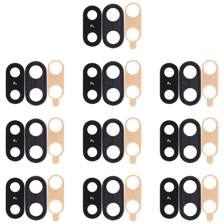 For Huawei Nova 3 10pcs Back Camera Bezel with Lens Cover & Adhesive (Black) - Camera by PMC Jewellery | Online Shopping South Africa | PMC Jewellery | Buy Now Pay Later Mobicred