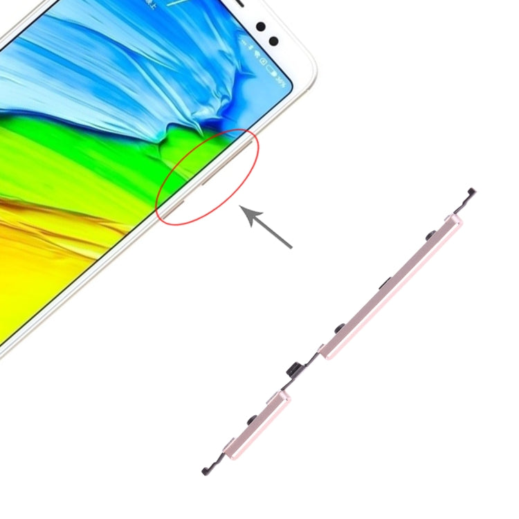 Power Button and Volume Control Button for Xiaomi Redmi Note 5 / Redmi Note 5 Pro(Gold) - Home key & Side Key by PMC TechLife | Online Shopping South Africa | PMC TechLife
