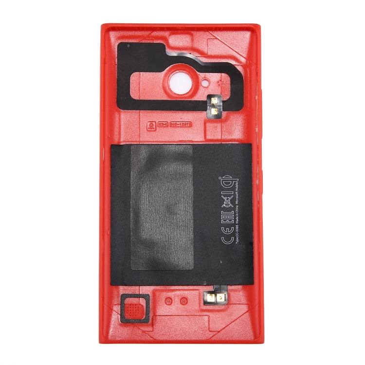 for Nokia Lumia 735 Solid Color NFC Battery Back Cover(Red) - Back Cover by PMC Jewellery | Online Shopping South Africa | PMC Jewellery | Buy Now Pay Later Mobicred