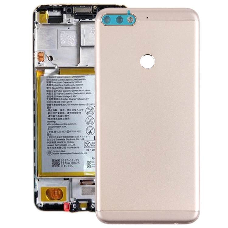 Back Cover with Side Keys for Huawei Honor Play 7C(Gold) - Back Cover by PMC Jewellery | Online Shopping South Africa | PMC Jewellery | Buy Now Pay Later Mobicred