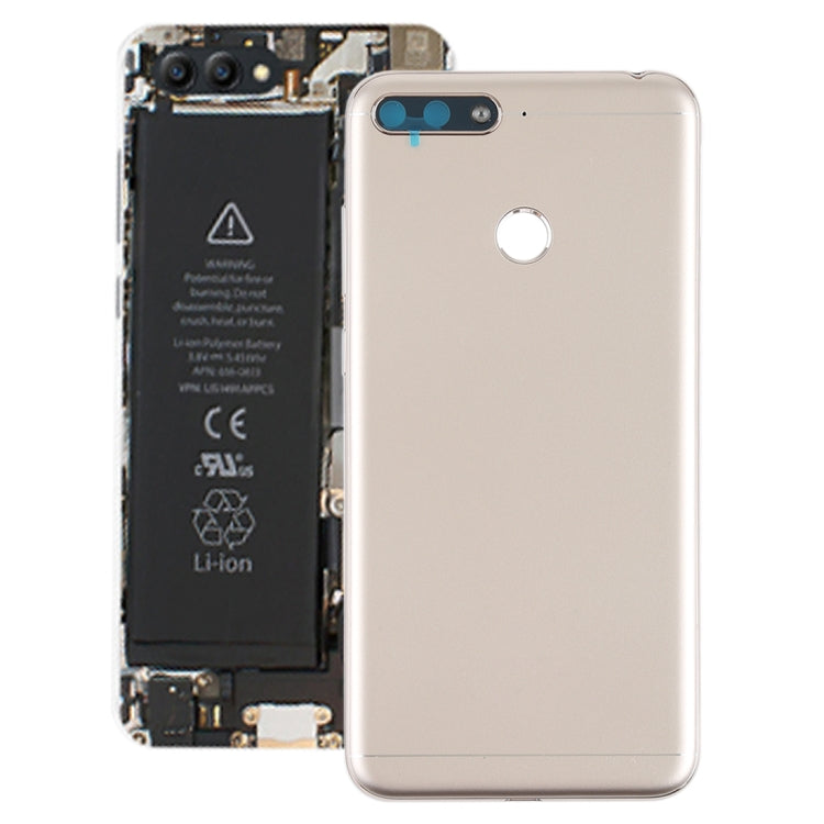 Back Cover with Side Keys & Camera Lens for Huawei Honor Play 7A(Gold) - Back Cover by PMC TechLife | Online Shopping South Africa | PMC TechLife | Buy Now Pay Later Mobicred