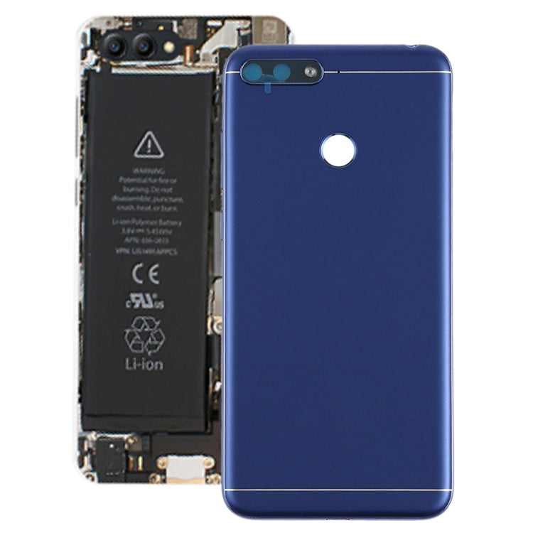 Back Cover with Side Keys & Camera Lens for Huawei Honor Play 7A(Blue) - Back Cover by PMC Jewellery | Online Shopping South Africa | PMC Jewellery | Buy Now Pay Later Mobicred