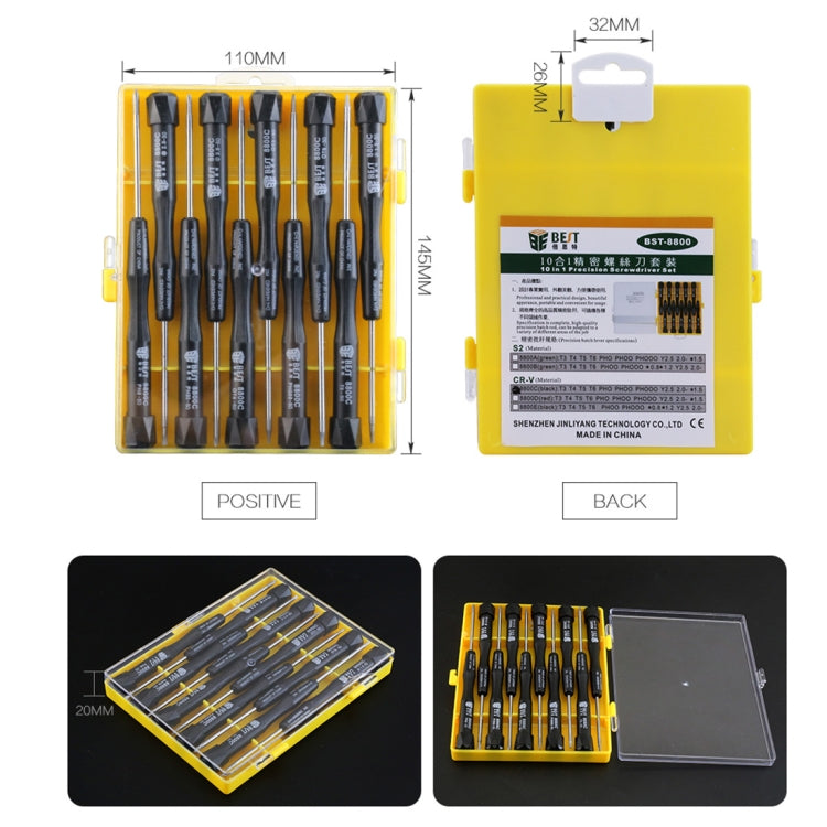 10 in 1 BEST BST-8800E Repair Tool Precision Multi-purpose Magnetic Screwdriver Set - free shipping - PMC TechLife - Order now!