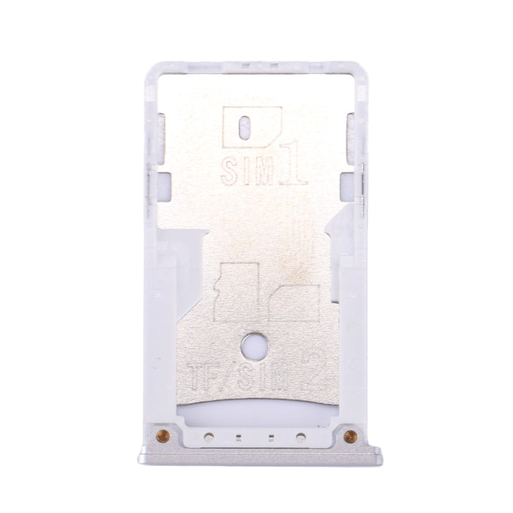 For Xiaomi Redmi 4 SIM & SIM / TF Card Tray(Silver) - Card Tray by PMc TechLife | Online Shopping South Africa | PMc TechLife | Buy Now Pay Later Mobicred