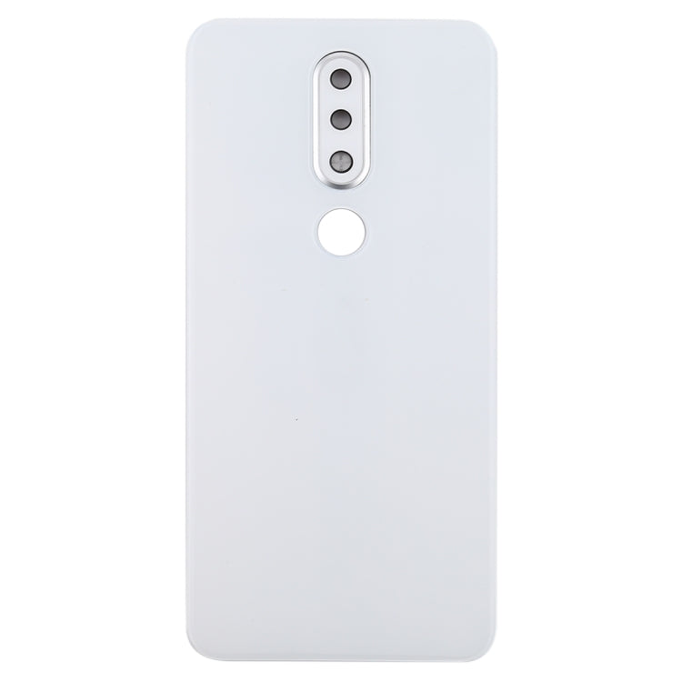 Battery Back Cover with Camera Lens for Nokia X6 (2018) / 6.1 Plus TA-1099 TA-1103(White) - Back Cover by PMC Jewellery | Online Shopping South Africa | PMC Jewellery | Buy Now Pay Later Mobicred