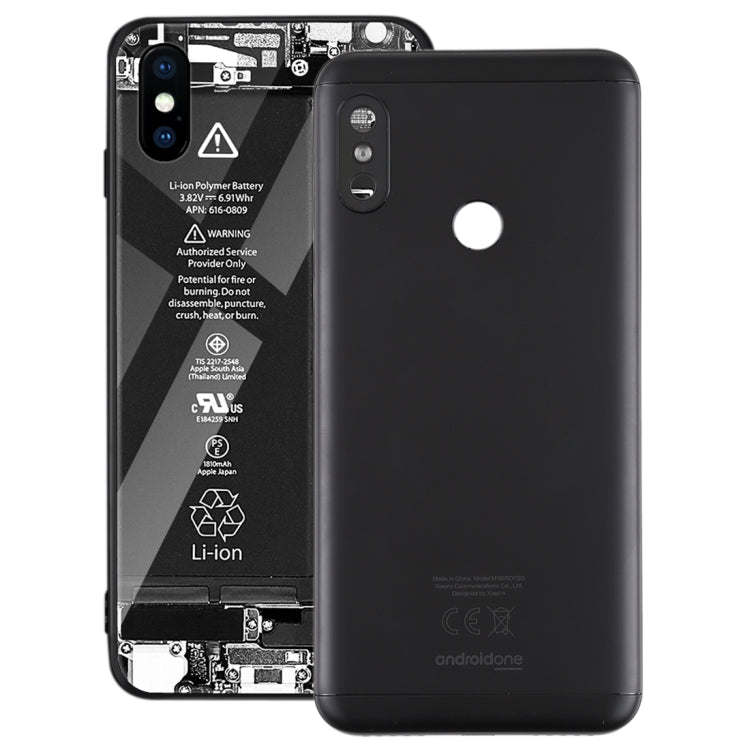 Back Cover for Xiaomi Redmi 6 Pro(Black) - Back Cover by PMC Jewellery | Online Shopping South Africa | PMC Jewellery | Buy Now Pay Later Mobicred