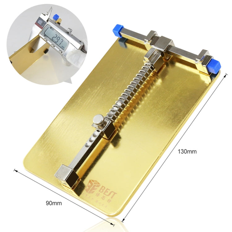 BST- 001C Stainless Steel Circuit Board soldering desoldering PCB Repair Holder Fixtures Cell Phone Repair Tool(Gold) - Repair Fixture by BEST | Online Shopping South Africa | PMC Jewellery | Buy Now Pay Later Mobicred