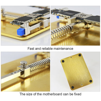 BST- 001C Stainless Steel Circuit Board soldering desoldering PCB Repair Holder Fixtures Cell Phone Repair Tool(Gold) - Repair Fixture by BEST | Online Shopping South Africa | PMC Jewellery | Buy Now Pay Later Mobicred