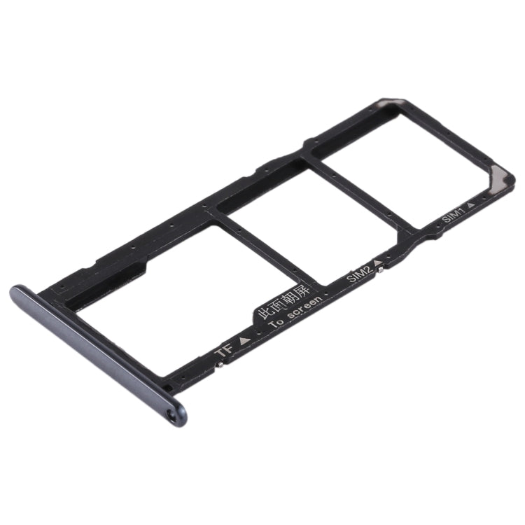 SIM Card Tray + SIM Card Tray + Micro SD Card for Huawei Honor 7A (Black) - Card Socket by PMc TechLife | Online Shopping South Africa | PMc TechLife | Buy Now Pay Later Mobicred