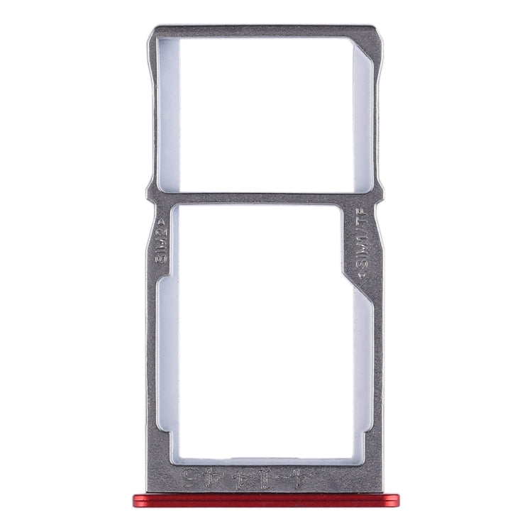 For Meizu 15 SIM Card Tray + SIM Card Tray / Micro SD Card Tray (Red) - Card Socket by PMC Jewellery | Online Shopping South Africa | PMC Jewellery | Buy Now Pay Later Mobicred