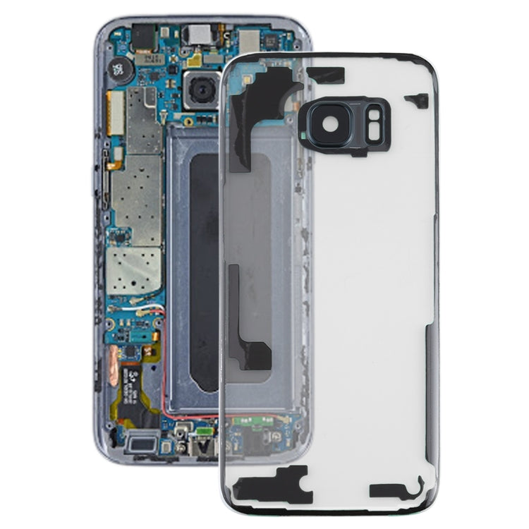 For Samsung Galaxy S7 Edge / G9350 / G935F / G935A / G935V Transparent Battery Back Cover with Camera Lens Cover (Transparent) - Back Cover by PMC Jewellery | Online Shopping South Africa | PMC Jewellery