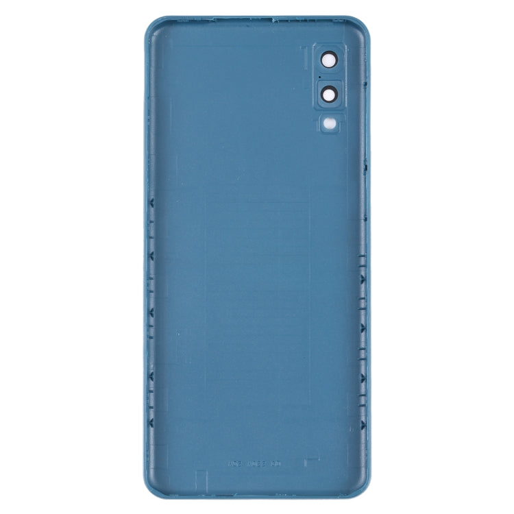 For Samsung Galaxy A02 Battery Back Cover with Camera Lens Cover (Blue) - Back Cover by PMC Jewellery | Online Shopping South Africa | PMC Jewellery