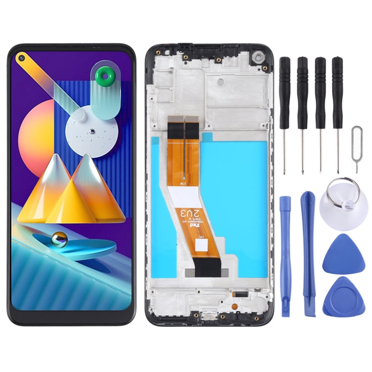 Original LCD Screen for Samsung Galaxy M11 SM-M115 Digitizer Full Assembly with Frame (Black) - free shipping - PMc TechLife - Order now!