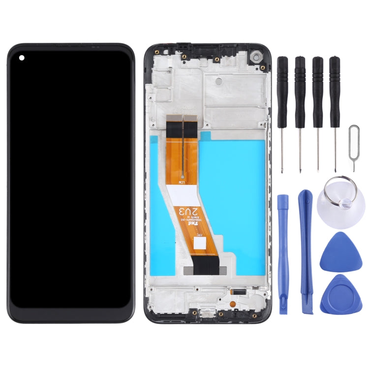 Original LCD Screen for Samsung Galaxy M11 SM-M115 Digitizer Full Assembly with Frame (Black) - free shipping - PMc TechLife - Order now!