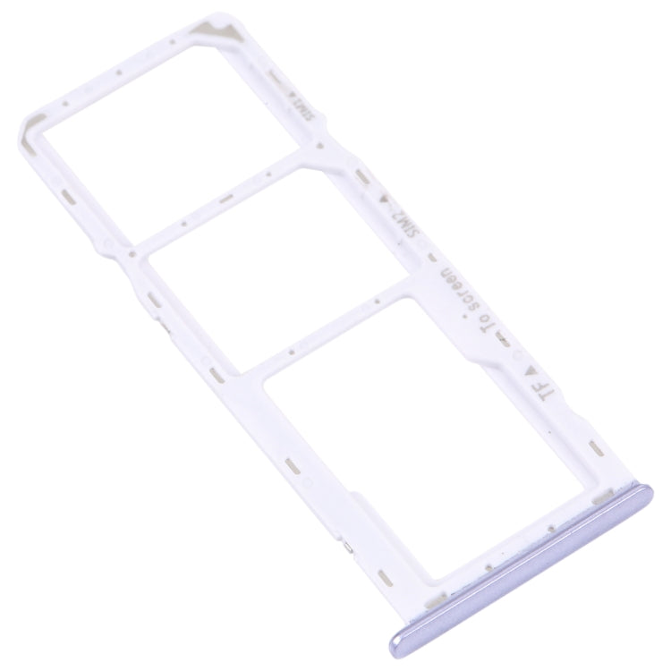 For Samsung Galaxy M42 5G SM-A436B Original SIM Card Tray + SIM Card Tray + Micro SD card tray (Purple) - Card Socket by PMC Jewellery | Online Shopping South Africa | PMC Jewellery