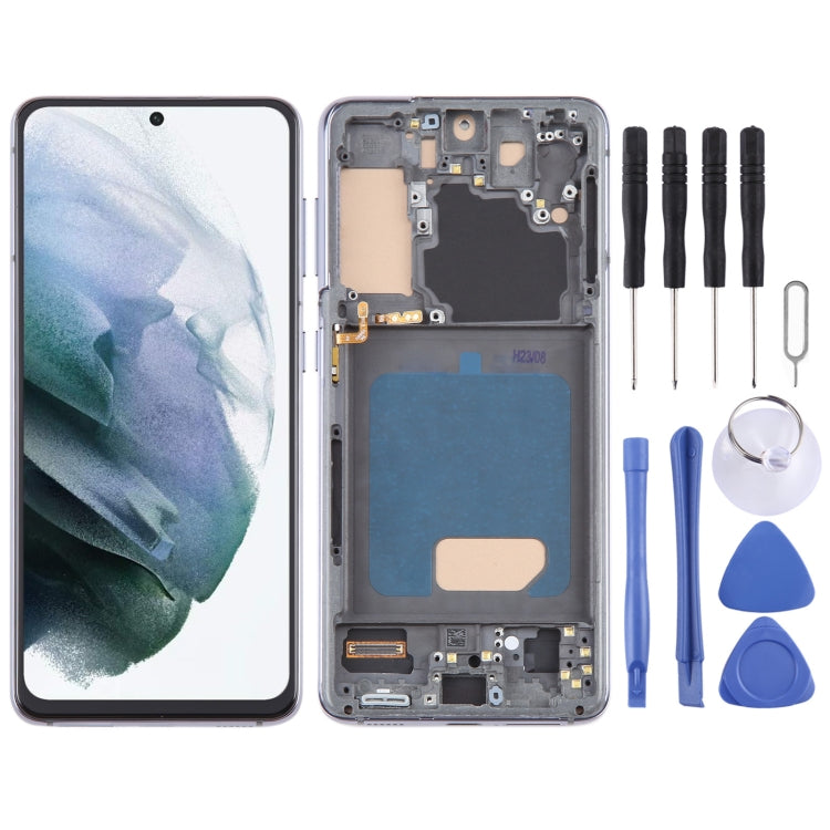For Samsung Galaxy S21 5G SM-G991 TFT LCD Screen Digitizer Full Assembly with Frame (Grey) - free shipping - PMc TechLife - Order now!