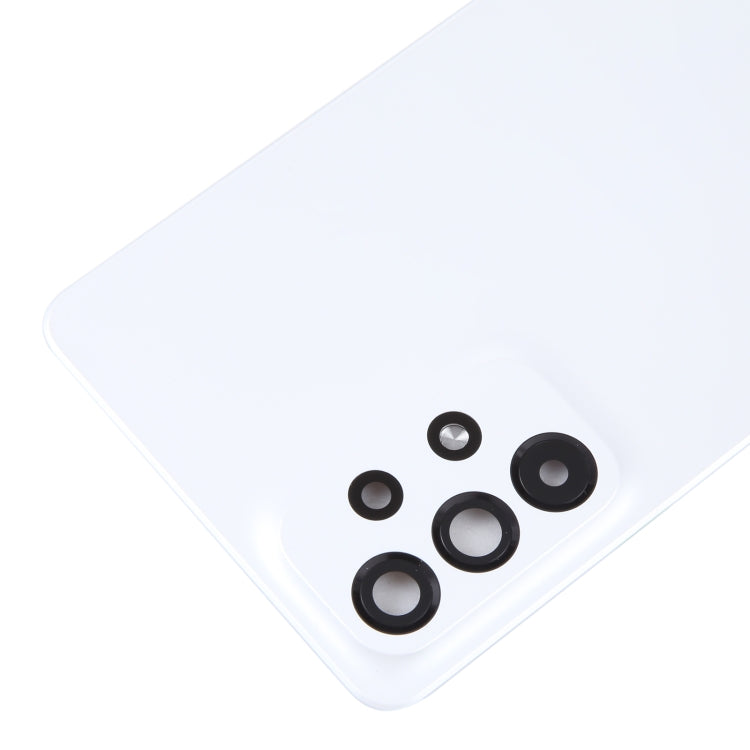 For Samsung Galaxy A73 5G SM-A736B Original Battery Back Cover with Camera Lens Cover(White) - Back Cover by PMC Jewellery | Online Shopping South Africa | PMC Jewellery