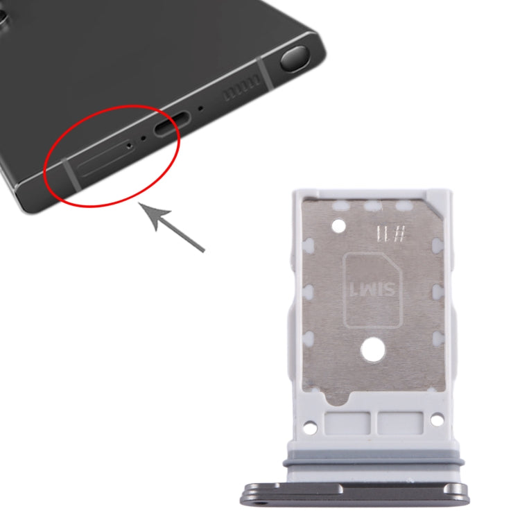 For Samsung Galaxy S24 Ultra 5G SM-S928B Original SIM + SIM Card Tray (Black) - free shipping - PMc TechLife - Order now!