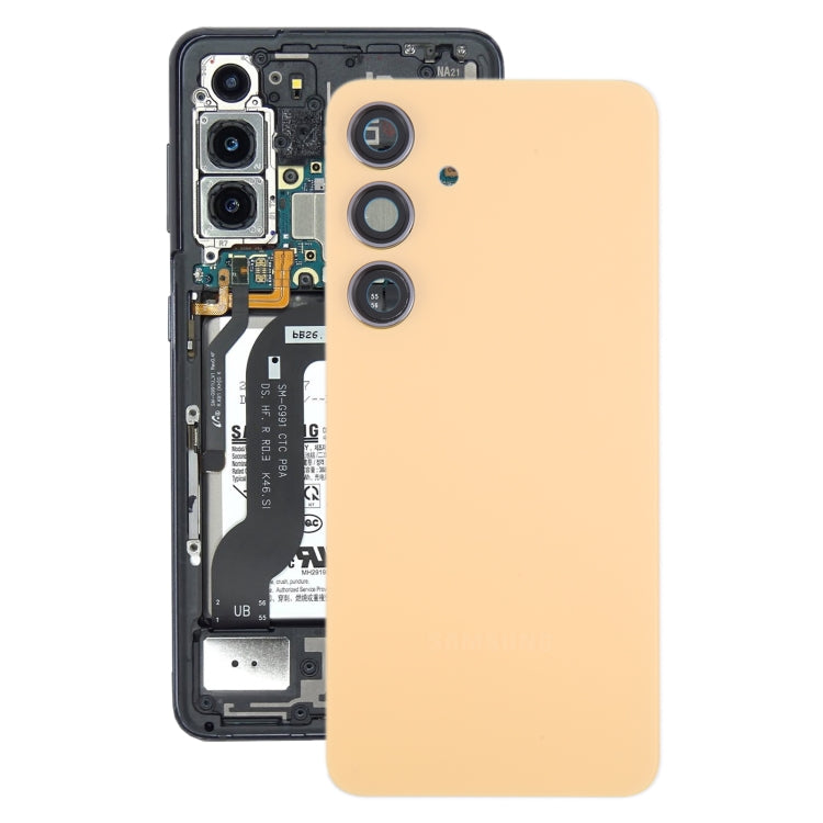 For Samsung Galaxy S24 SM-S921B OEM Battery Back Cover with Camera Lens Cover(Yellow) - Back Cover by PMC Jewellery | Online Shopping South Africa | PMC Jewellery