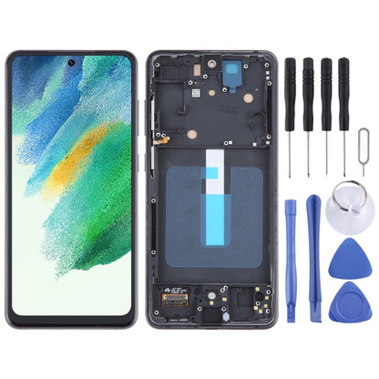 For Samsung Galaxy S21 FE 5G SM-G990B TFT Material LCD Screen Digitizer Full Assembly with Frame, Not Supporting Fingerprint Identification (Black) - LCD Screen by PMC Jewellery | Online Shopping South Africa | PMC Jewellery