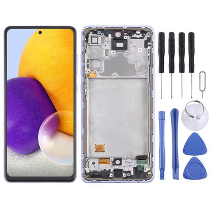 For Samsung Galaxy A72 4G SM-A725 6.43 inch Original LCD Screen Digitizer Full Assembly with Frame (Purple) - LCD Screen by PMC Jewellery | Online Shopping South Africa | PMC Jewellery | Buy Now Pay Later Mobicred