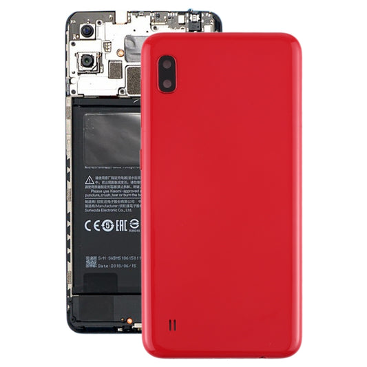 For Galaxy A10 SM-A105F/DS, SM-A105G/DS Battery Back Cover with Camera Lens & Side Keys (Red) - Back Cover by PMC Jewellery | Online Shopping South Africa | PMC Jewellery | Buy Now Pay Later Mobicred