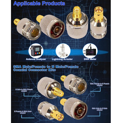 4 in 1 SMA To N RF Coaxial Connector Adapter - Cable & Adapter by PMC Jewellery | Online Shopping South Africa | PMC Jewellery