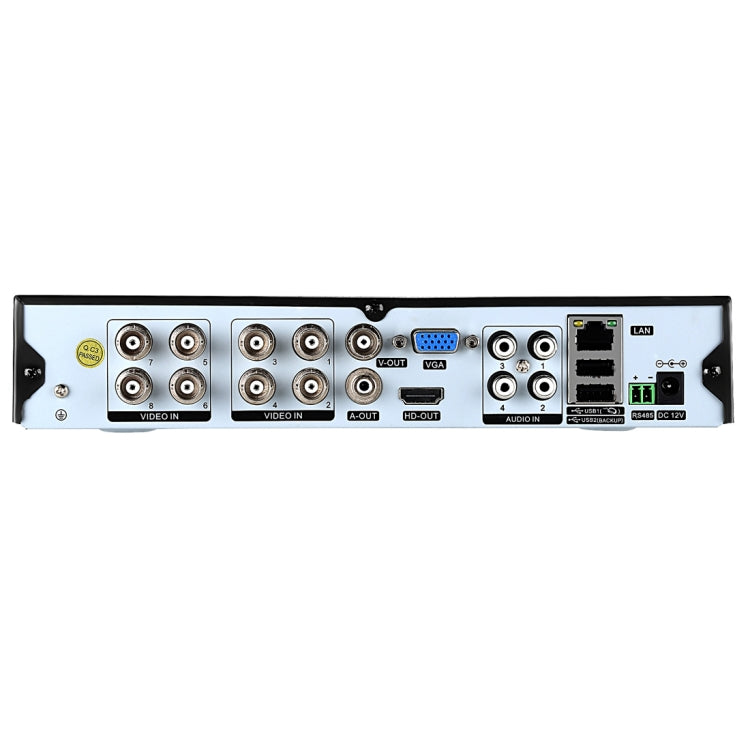 A81U-ZS 5 in 1 8 Channel Dual Stream H.264 1080N AHD DVR, Support AHD / TVI / CVI / CVBS / IP Signal(Black) - Digital Video Recorder by PMc TechLife | Online Shopping South Africa | PMc TechLife | Buy Now Pay Later Mobicred