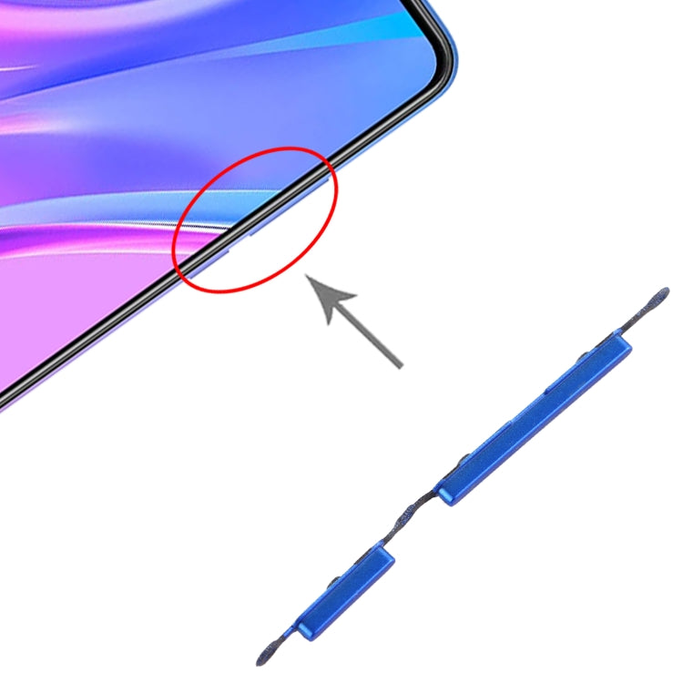 Power Button and Volume Control Button for Xiaomi Redmi 9A(Blue) - Home key & Side Key by PMc TechLife | Online Shopping South Africa | PMc TechLife | Buy Now Pay Later Mobicred