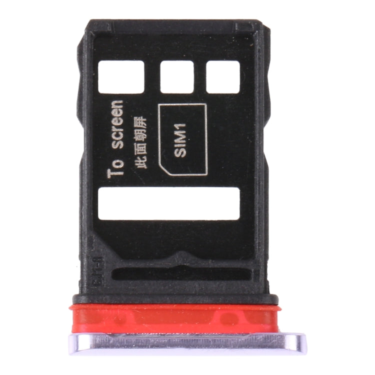 SIM Card Tray + SIM Card Tray for Huawei Nova 7 5G (Silver) - Card Socket by PMc TechLife | Online Shopping South Africa | PMc TechLife | Buy Now Pay Later Mobicred