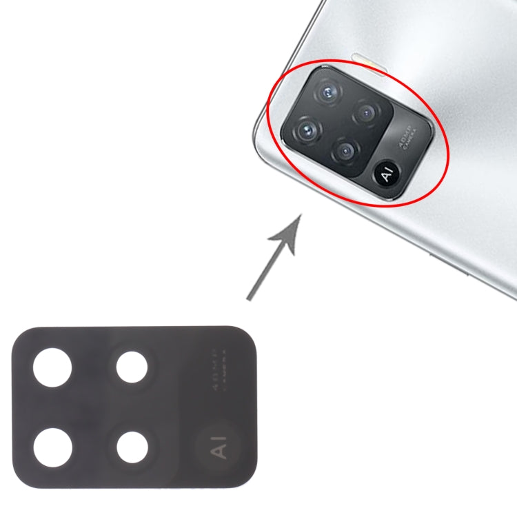 For OPPO Reno5 Lite CPH2205 10pcs Back Camera Lens - Camera Series by PMC TechLife | Online Shopping South Africa | PMC TechLife