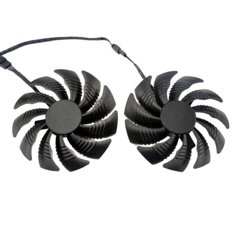 1 Pair 88MM 4 Pin Computer Graphics Card Cooling Fan For Gigabyte GeForce GTX1060 1070 GTX1050ti GTX960 RX570 RX470 - Fan Cooling by PMC Jewellery | Online Shopping South Africa | PMC Jewellery