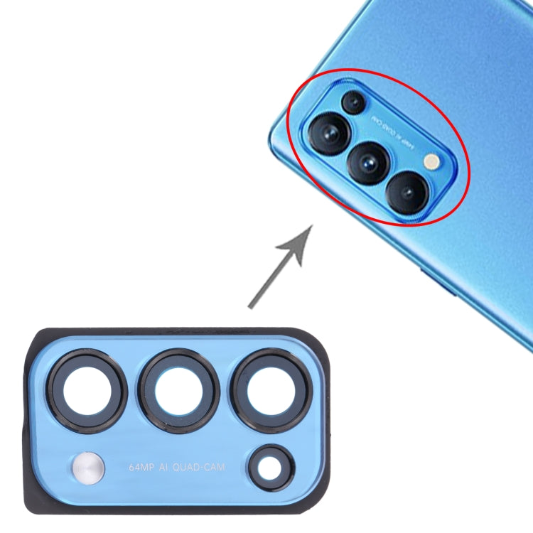 For OPPO Reno5 Pro 5G PDSM00, PDST00, CPH2201  Camera Lens Cover (Blue) - Camera Series by PMC Jewellery | Online Shopping South Africa | PMC Jewellery