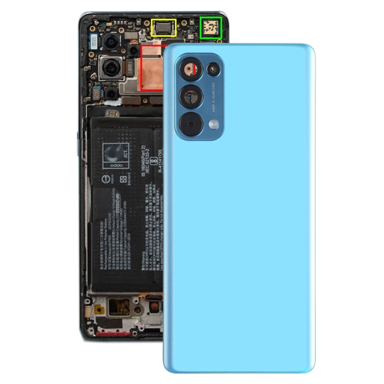 For OPPO Reno5 Pro 5G PDSM00, PDST00, CPH2201 Original Battery Back Cover (Blue) - Back Cover by PMC Jewellery | Online Shopping South Africa | PMC Jewellery | Buy Now Pay Later Mobicred