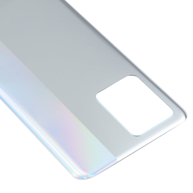 For OPPO Realme 8 4G RMX3085 Battery Back Cover (Silver) - Back Cover by PMC Jewellery | Online Shopping South Africa | PMC Jewellery | Buy Now Pay Later Mobicred