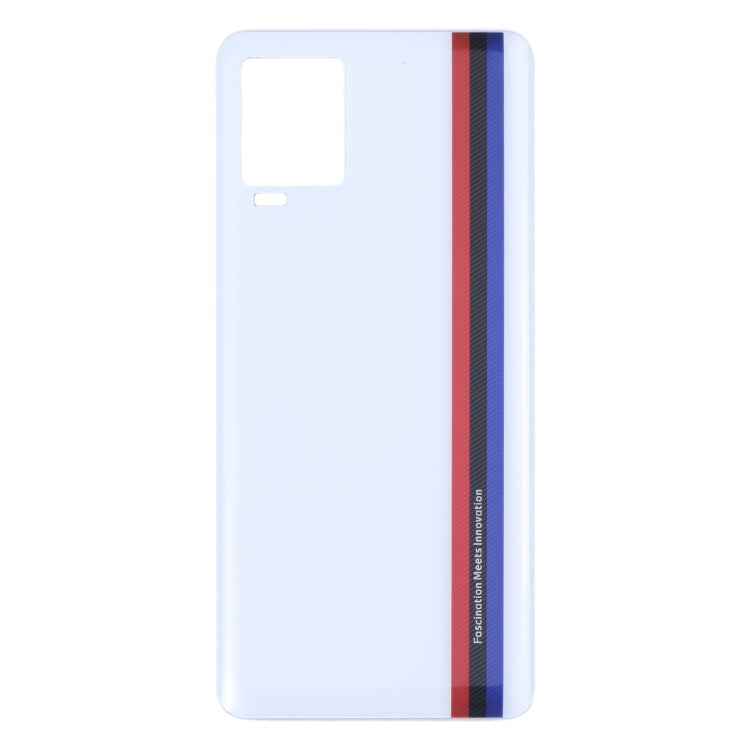 For vivo iQOO 7 V2049A I2009 Glass Battery Back Cover (White) - Back Cover by PMC Jewellery | Online Shopping South Africa | PMC Jewellery | Buy Now Pay Later Mobicred