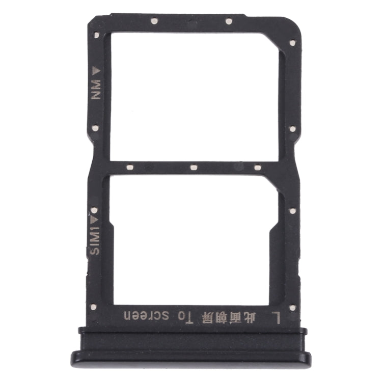 SIM Card Tray + NM Card Tray for Honor 30i (Black) - Card Socket by PMc TechLife | Online Shopping South Africa | PMc TechLife | Buy Now Pay Later Mobicred