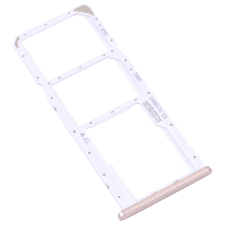 SIM Card Tray + SIM Card Tray + Micro SD Card Tray for Honor 7C (Gold) - Card Socket by PMc TechLife | Online Shopping South Africa | PMc TechLife | Buy Now Pay Later Mobicred