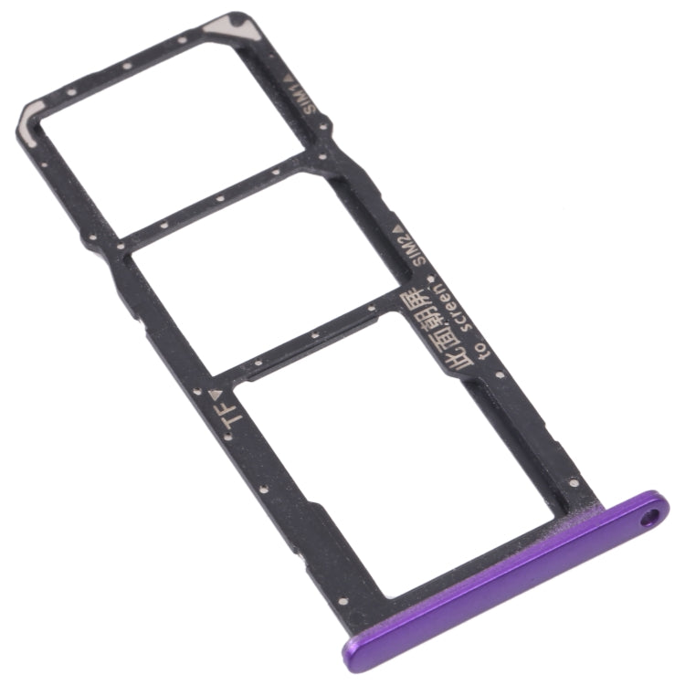 SIM Card Tray + SIM Card Tray / Micro SD Card Tray for Huawei Enjoy 20e (Purple) - Card Socket by PMc TechLife | Online Shopping South Africa | PMc TechLife | Buy Now Pay Later Mobicred